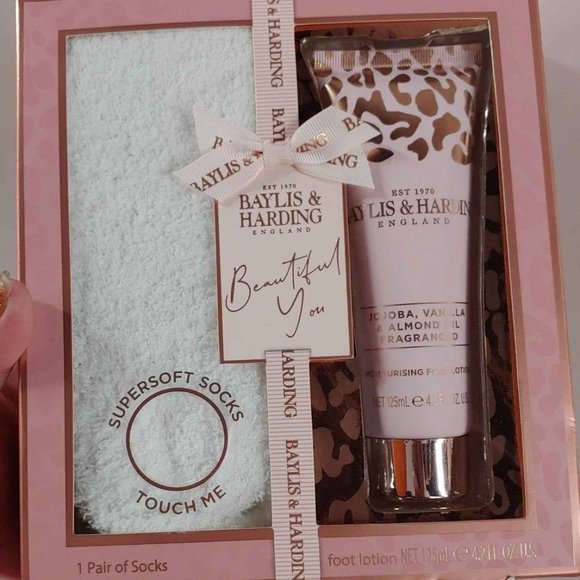 Bath & Body Baylis And Harding Foot Lotion And Socks Set Poshmark